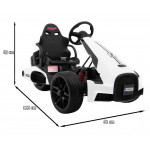 Elektrické autíčko - motokára Bolid XR-1 - biele